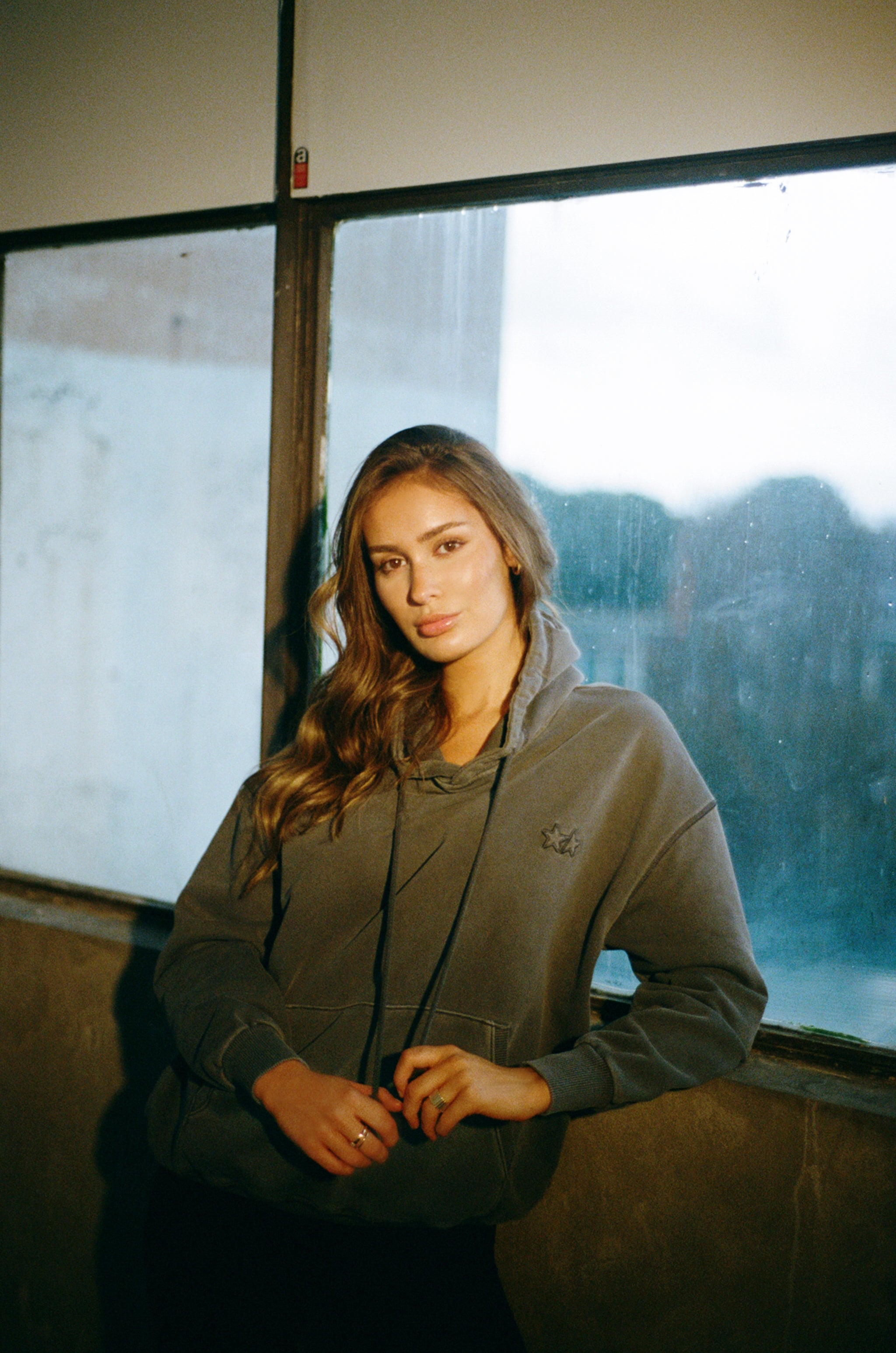 Stockbury Hoodie / Washed Blue
