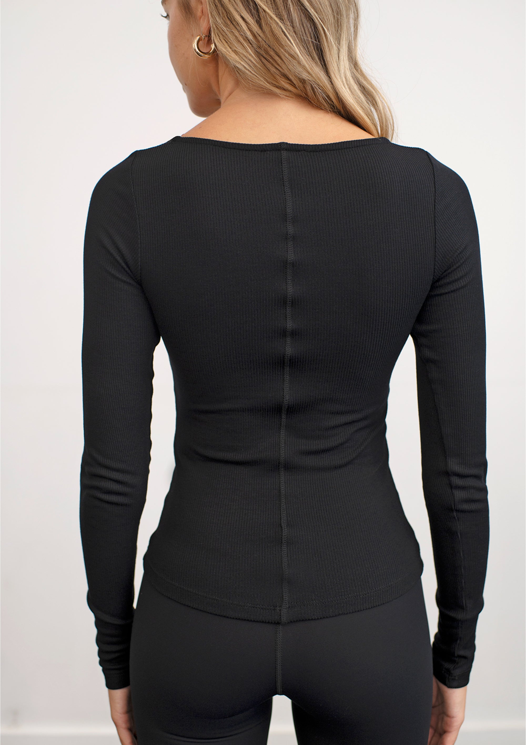 Grace Long Sleeve Top / Black