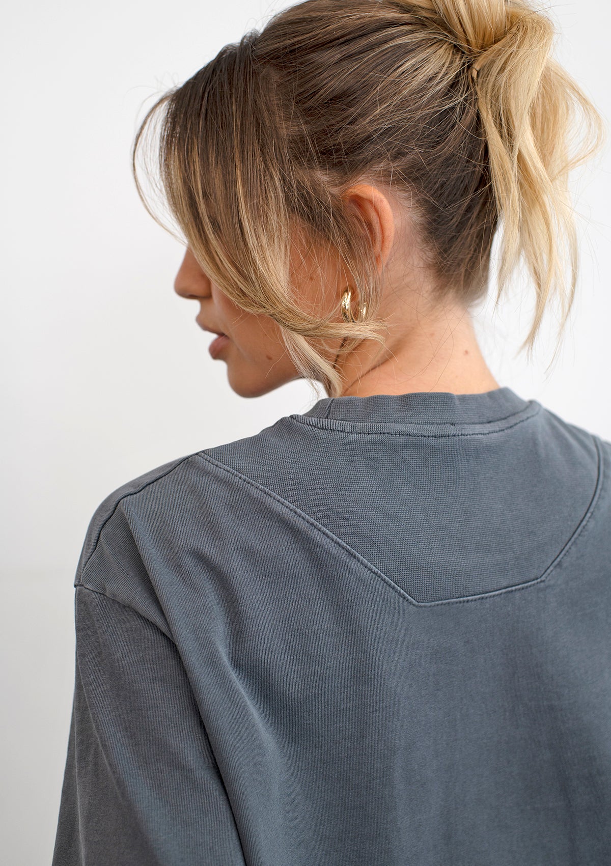 Joey Short Sleeve Tee / Washed Blue