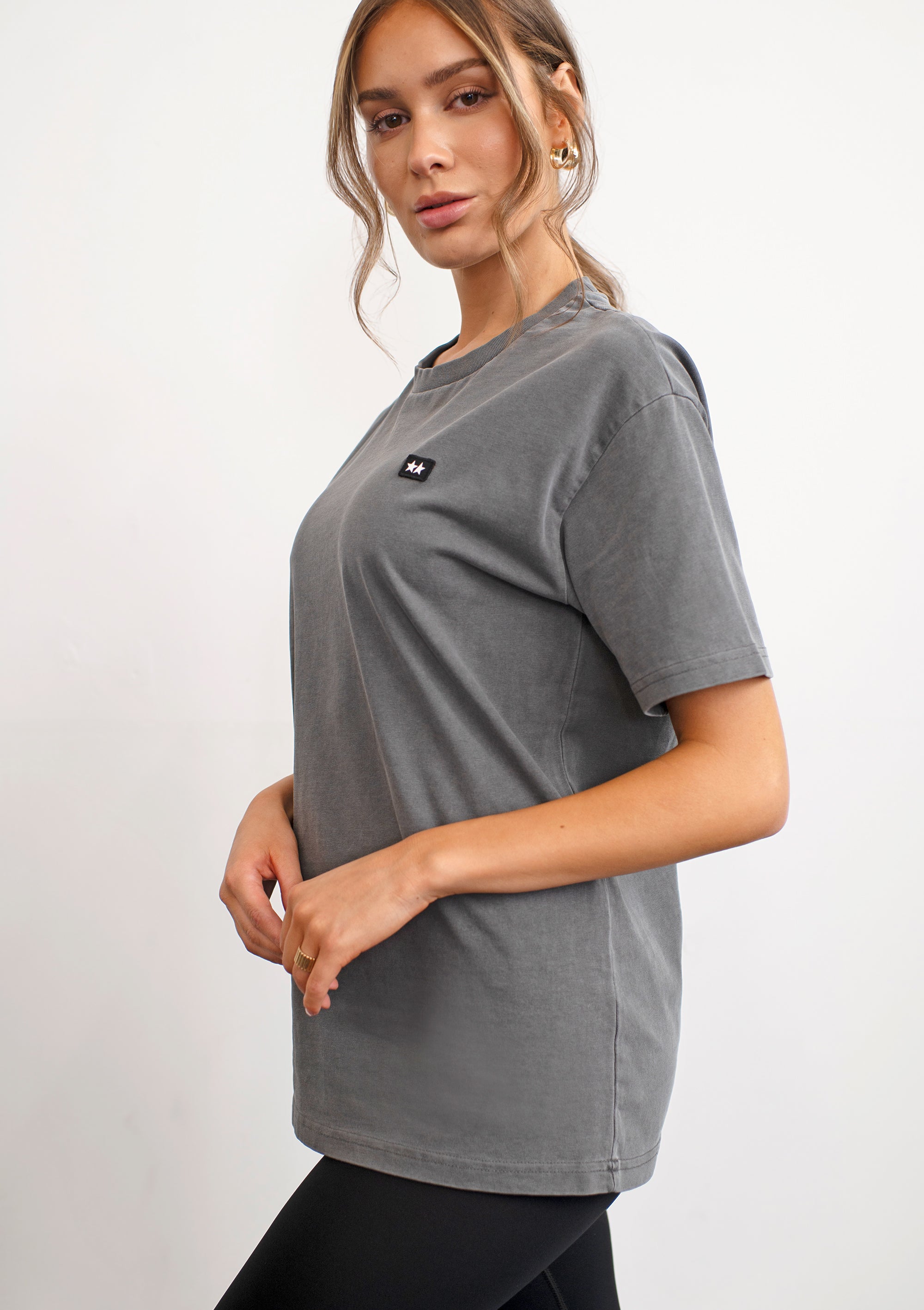 Joey Short Sleeve Tee / Washed Black