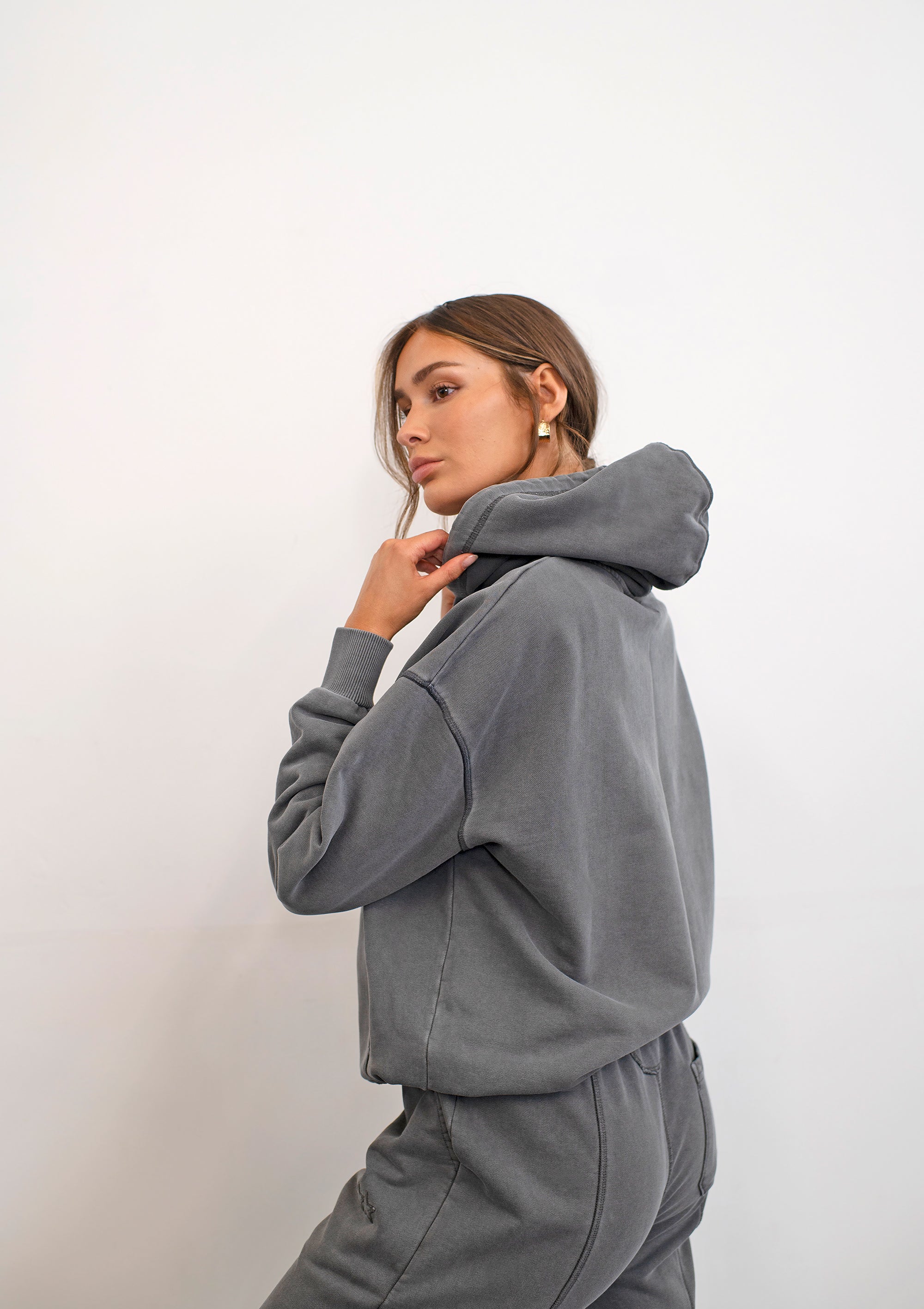 Stockbury Hoodie / Washed Black