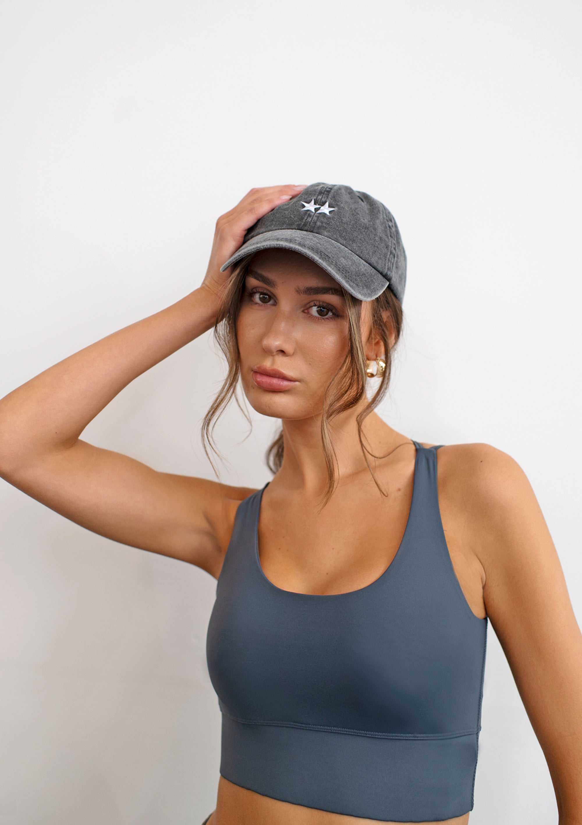 Twin Star Cap / Washed Black