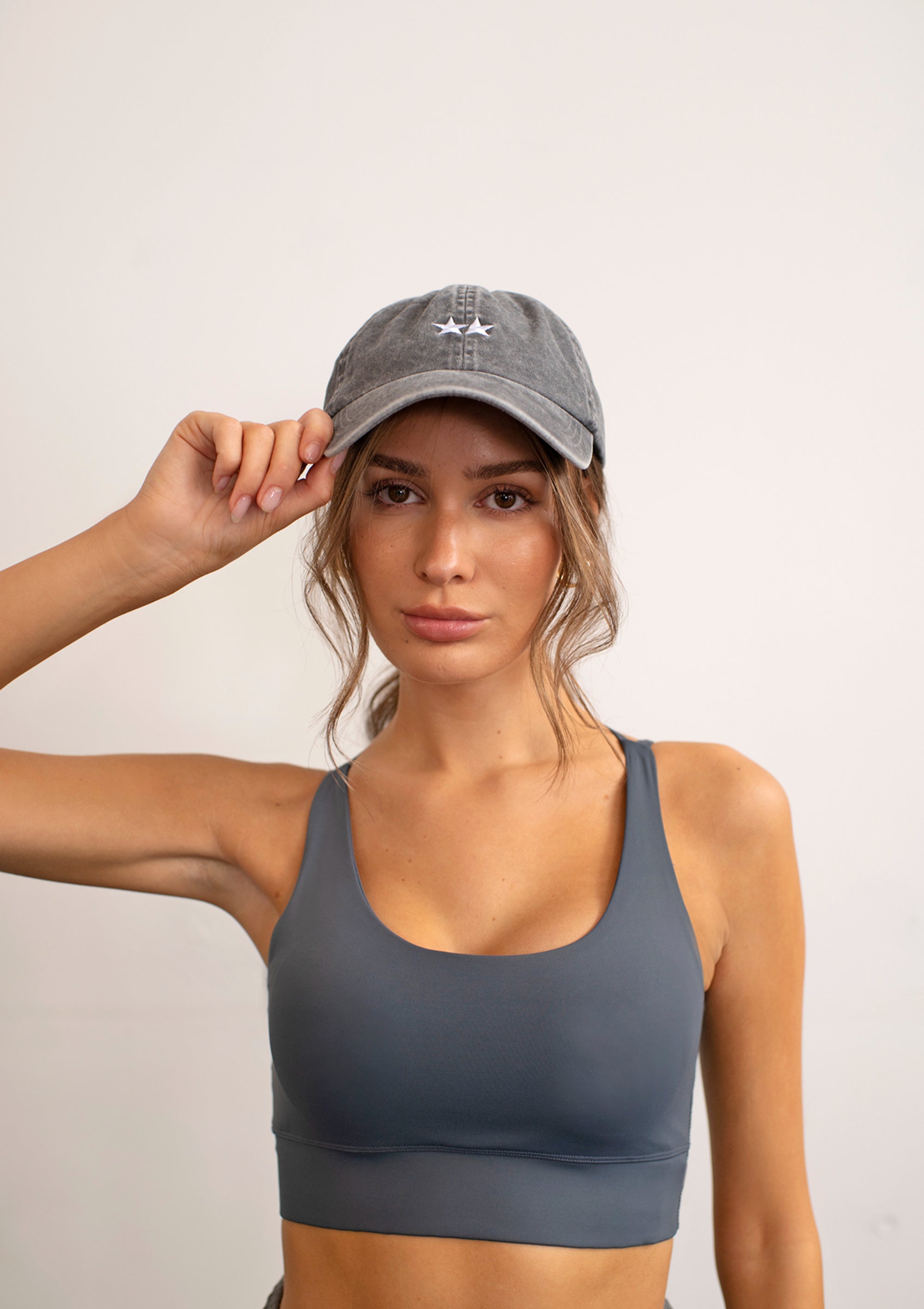 Twin Star Cap / Washed Grey
